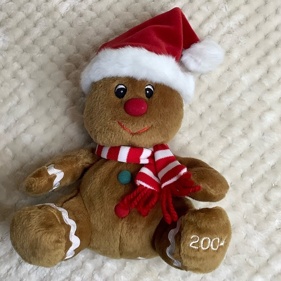 SEARS Plush Ginger Bell 2004 Exclusive Gingerbread Man Stuffed Animal No Tag - Picture 1 of 12